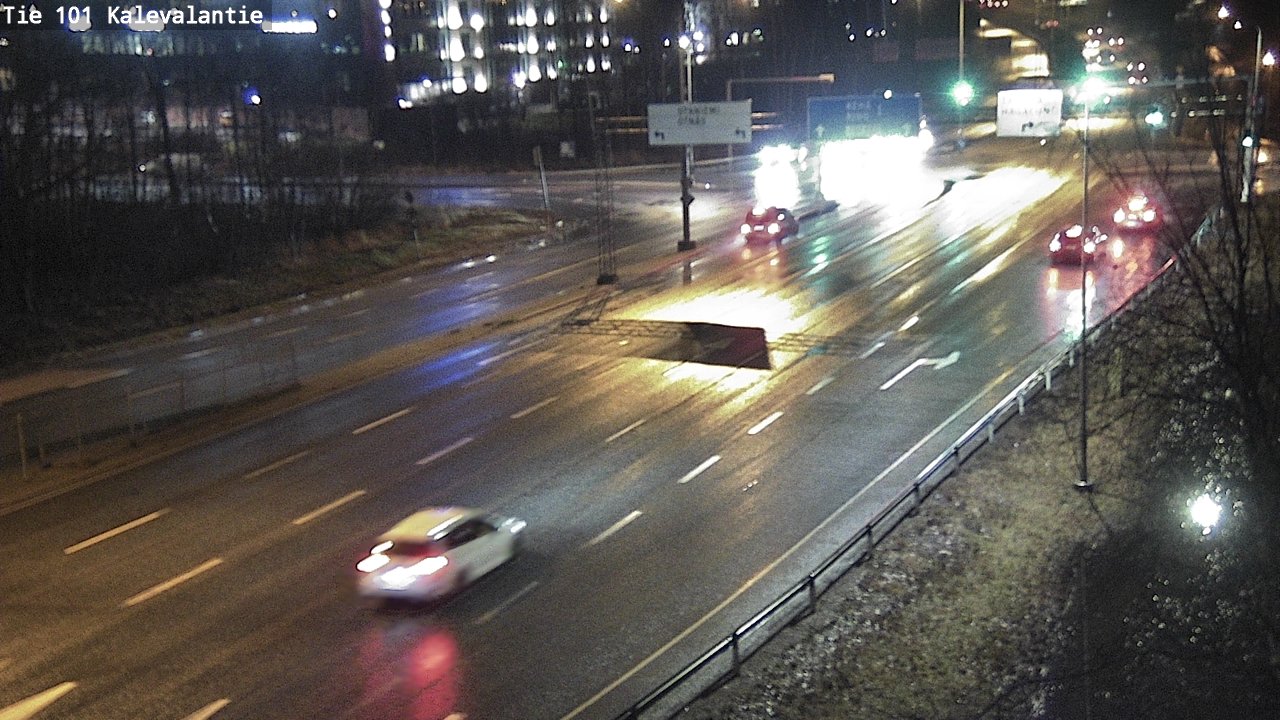 Weather Camera Image Väg 101 Kalevalantie, Espoo, Uusimaa
