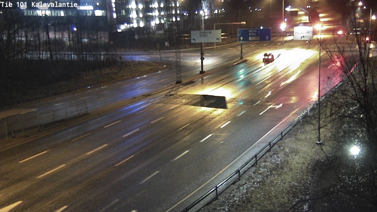 Weather Camera Image Väg 101 Kalevalantie, Espoo, Uusimaa