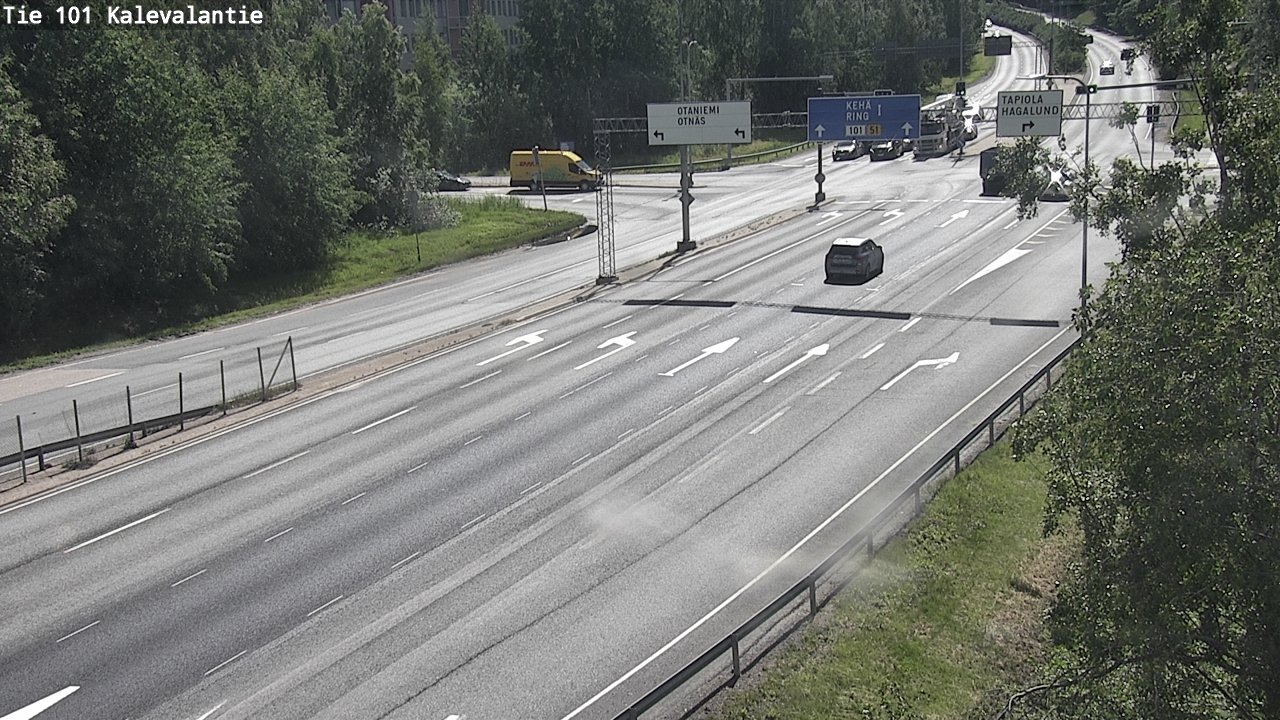 Kelikamerat Kuva Tie 101 Kalevalantie, Espoo, Uusimaa
