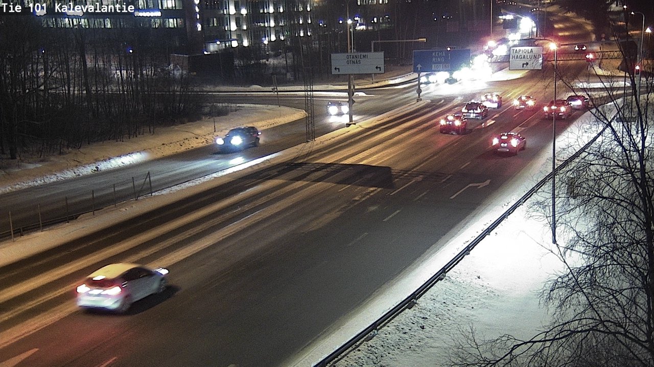 Weather Camera Image Road 101 Kalevalantie, Espoo, Uusimaa