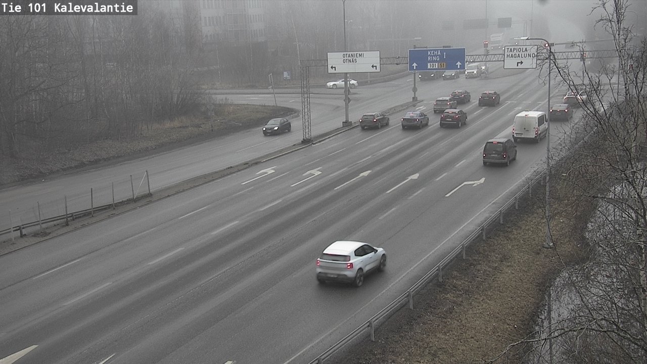 Kelikamerat Kuva Tie 101 Kalevalantie, Espoo, Uusimaa