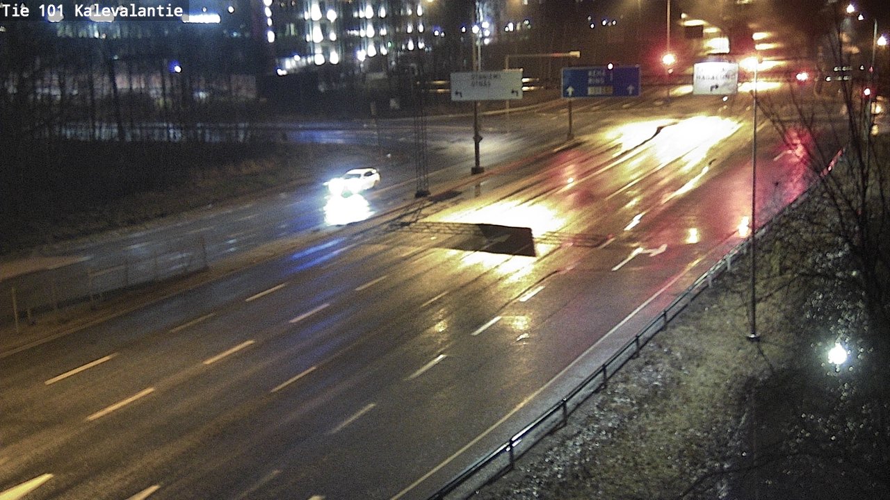 Weather Camera Image Väg 101 Kalevalantie, Espoo, Uusimaa