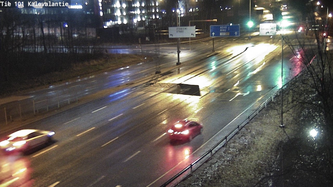 Weather Camera Image Väg 101 Kalevalantie, Espoo, Uusimaa