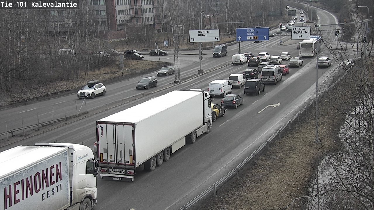 Kelikamerat Kuva Tie 101 Kalevalantie, Espoo, Uusimaa