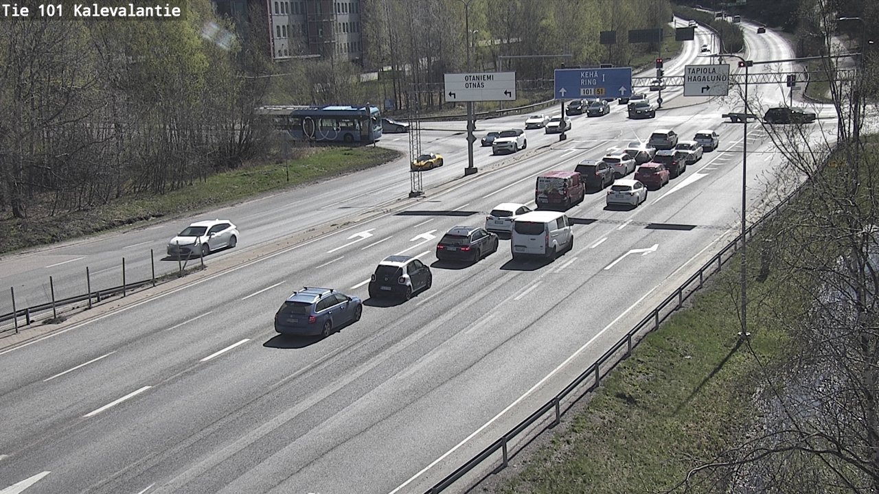 Kelikamerat Kuva Tie 101 Kalevalantie, Espoo, Uusimaa
