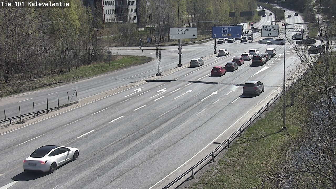 Kelikamerat Kuva Tie 101 Kalevalantie, Espoo, Uusimaa