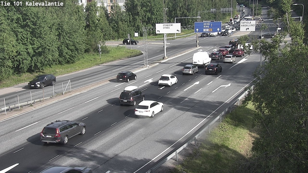 Kelikamerat Kuva Tie 101 Kalevalantie, Espoo, Uusimaa