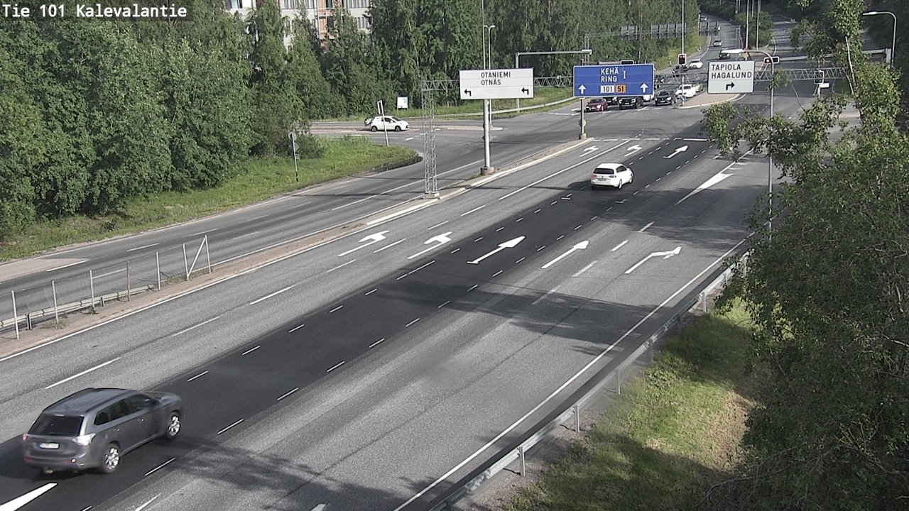 Kelikamerat Kuva Tie 101 Kalevalantie, Espoo, Uusimaa