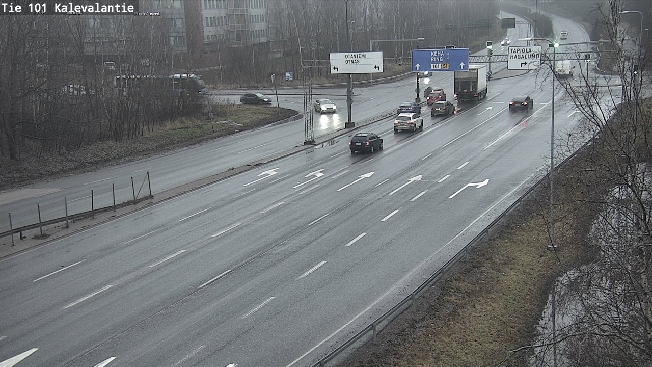 Kelikamerat Kuva Tie 101 Kalevalantie, Espoo, Uusimaa