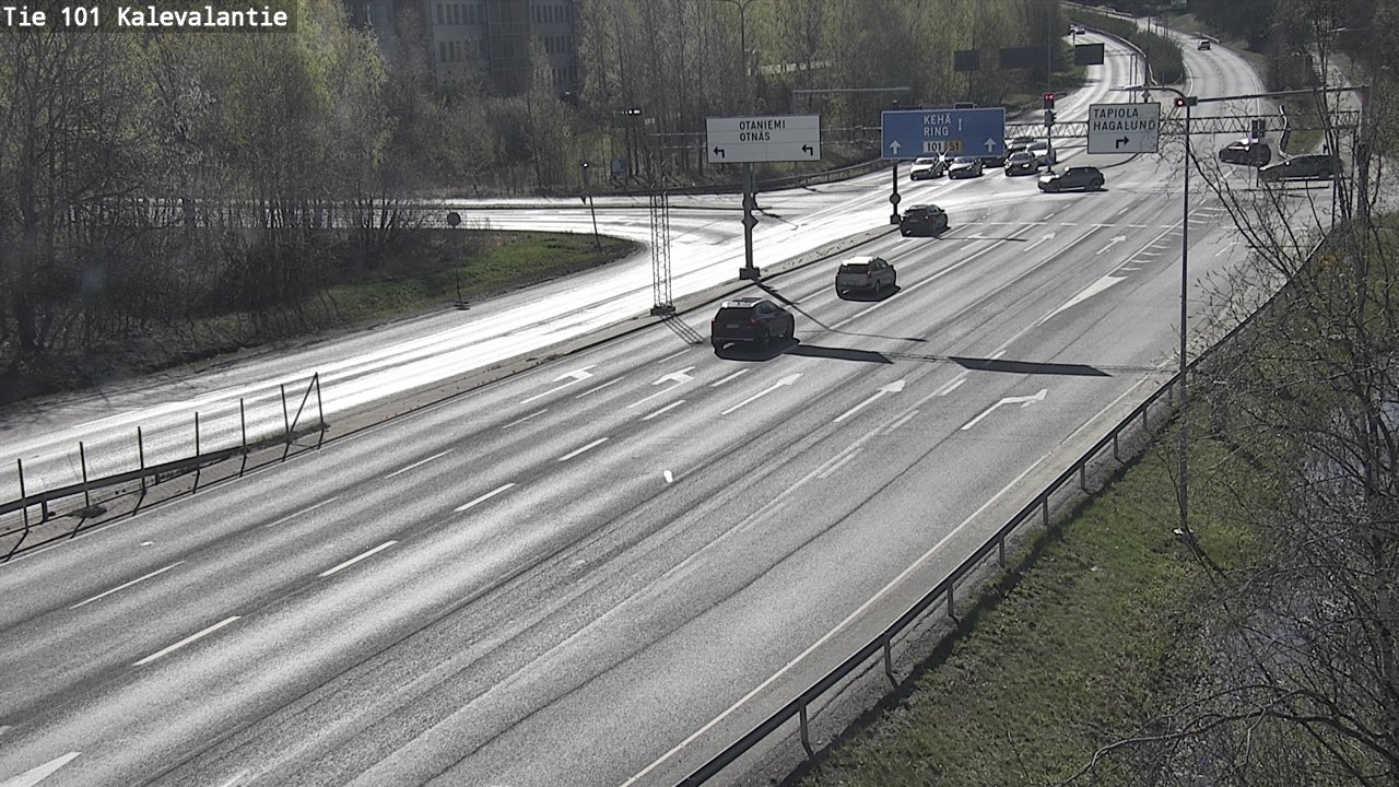 Kelikamerat Kuva Tie 101 Kalevalantie, Espoo, Uusimaa