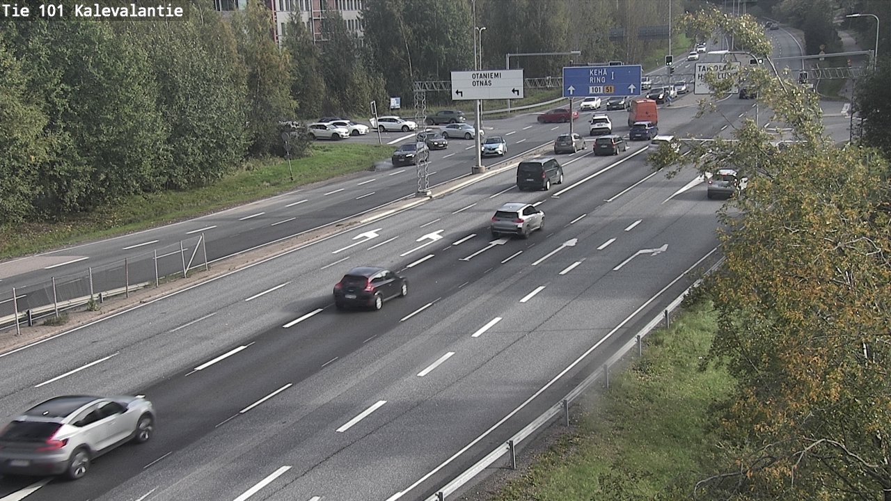 Kelikamerat Kuva Tie 101 Kalevalantie, Espoo, Uusimaa