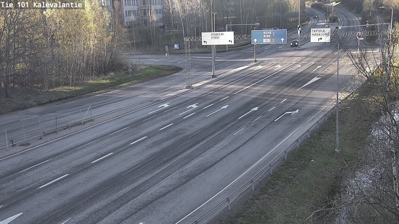 Kelikamerat Kuva Tie 101 Kalevalantie, Espoo, Uusimaa