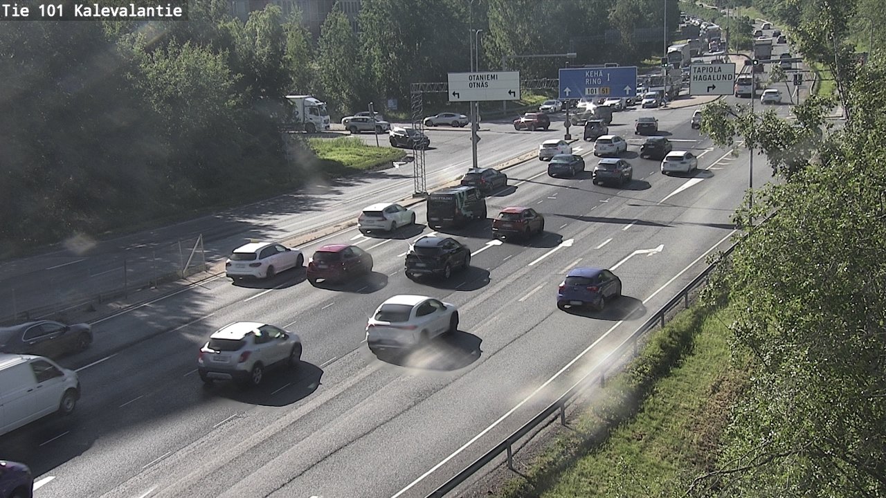 Kelikamerat Kuva Tie 101 Kalevalantie, Espoo, Uusimaa