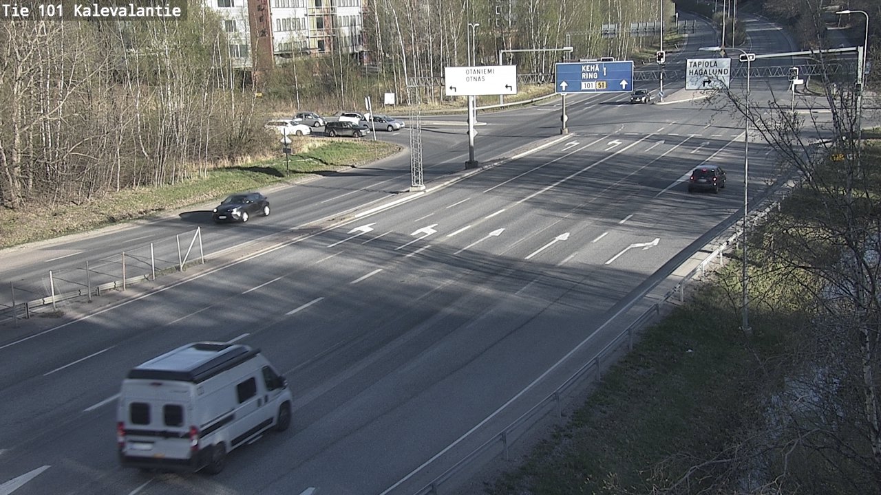 Kelikamerat Kuva Tie 101 Kalevalantie, Espoo, Uusimaa