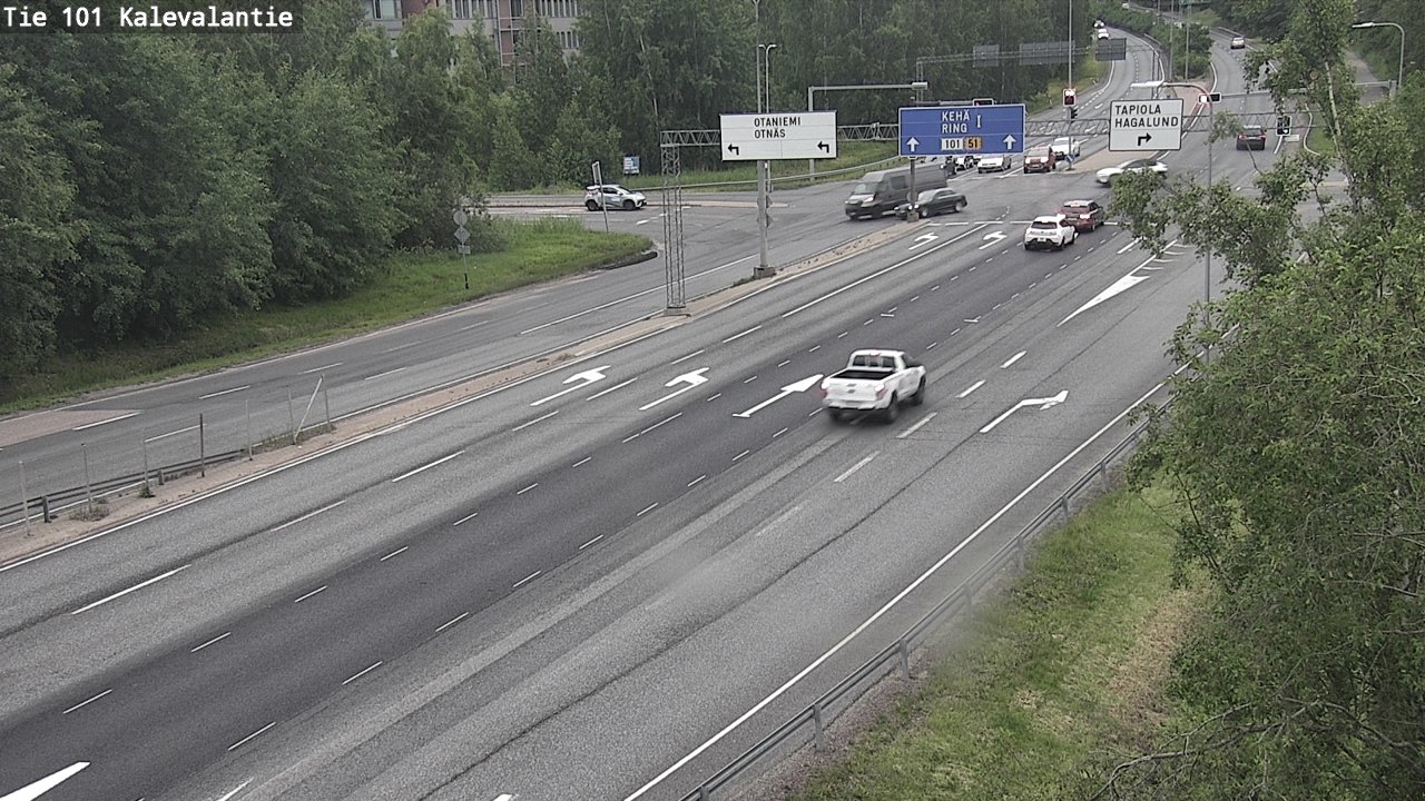 Weather Camera Image Road 101 Kalevalantie, Espoo, Uusimaa