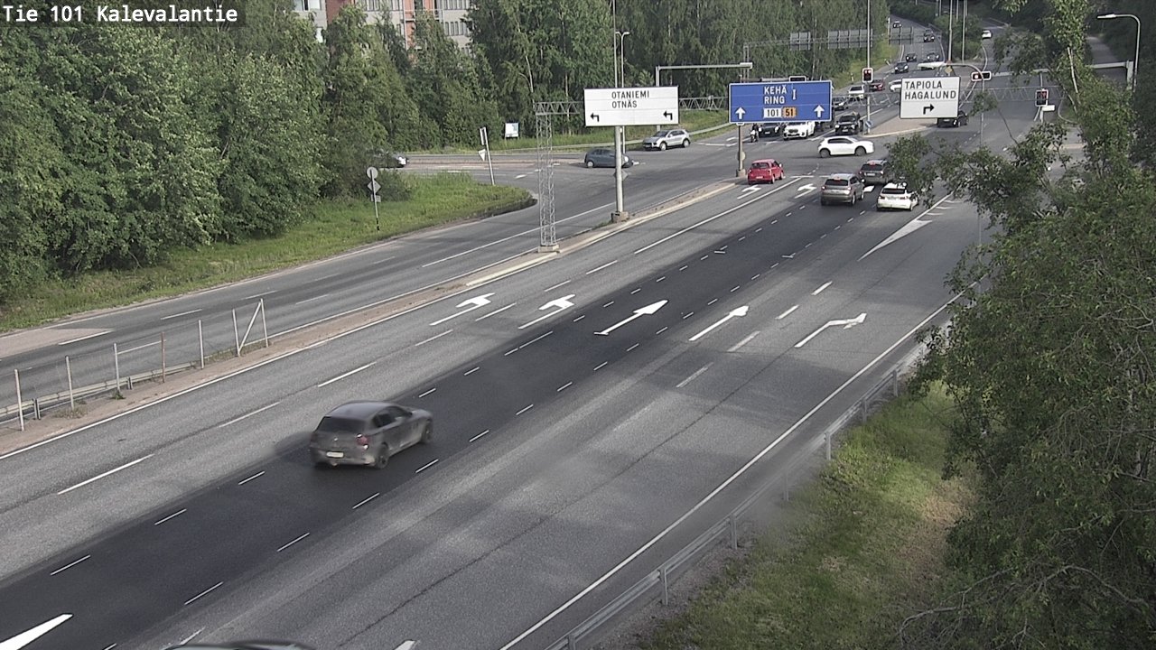 Kelikamerat Kuva Tie 101 Kalevalantie, Espoo, Uusimaa