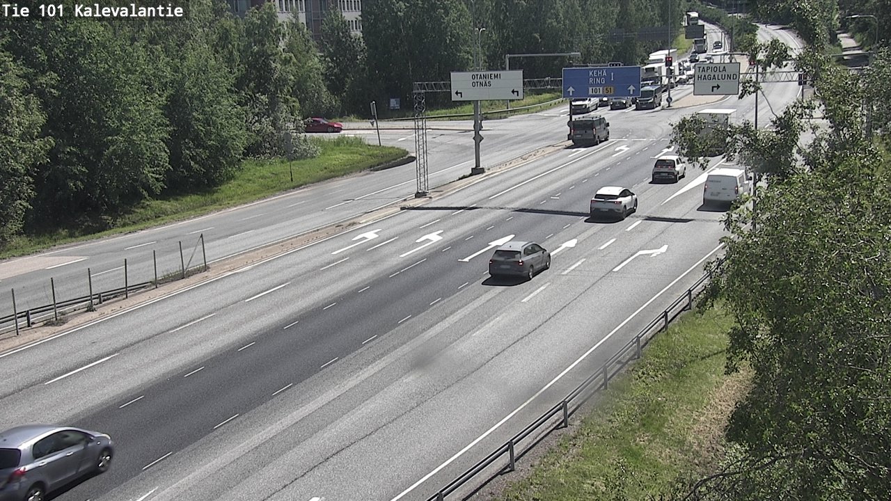 Kelikamerat Kuva Tie 101 Kalevalantie, Espoo, Uusimaa