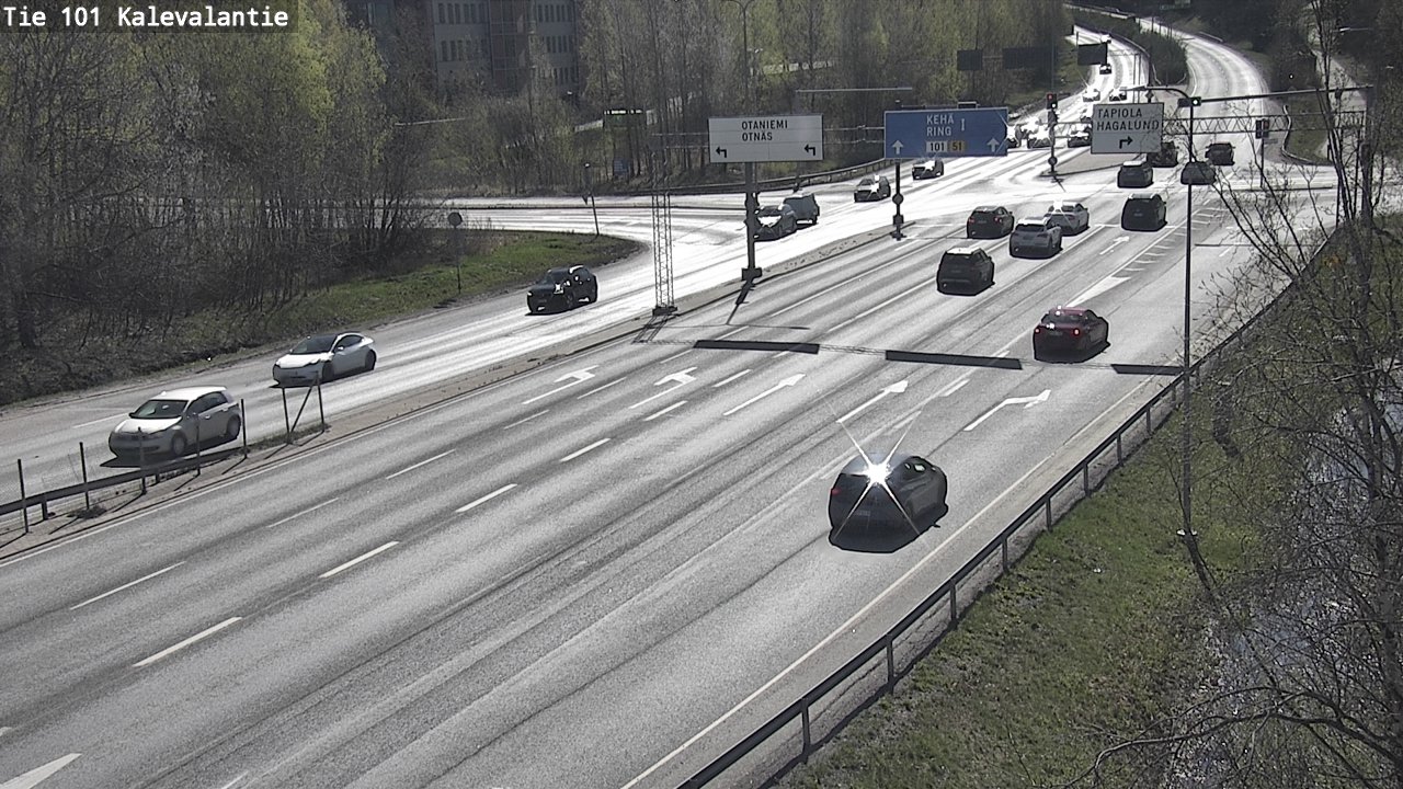 Kelikamerat Kuva Tie 101 Kalevalantie, Espoo, Uusimaa