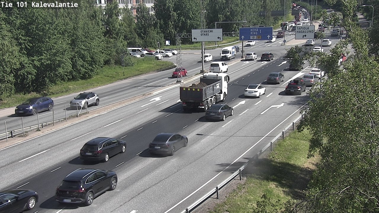 Kelikamerat Kuva Tie 101 Kalevalantie, Espoo, Uusimaa