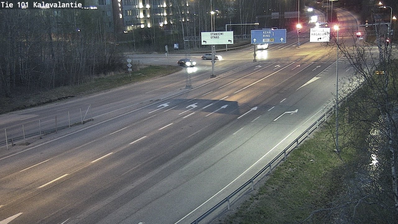 Weather Camera Image Road 101 Kalevalantie, Espoo, Uusimaa