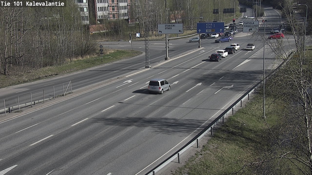Kelikamerat Kuva Tie 101 Kalevalantie, Espoo, Uusimaa