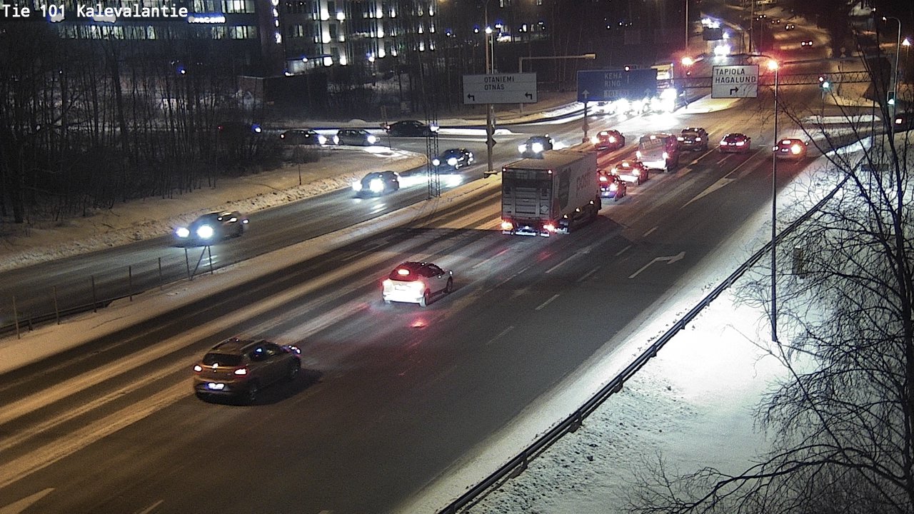 Weather Camera Image Road 101 Kalevalantie, Espoo, Uusimaa