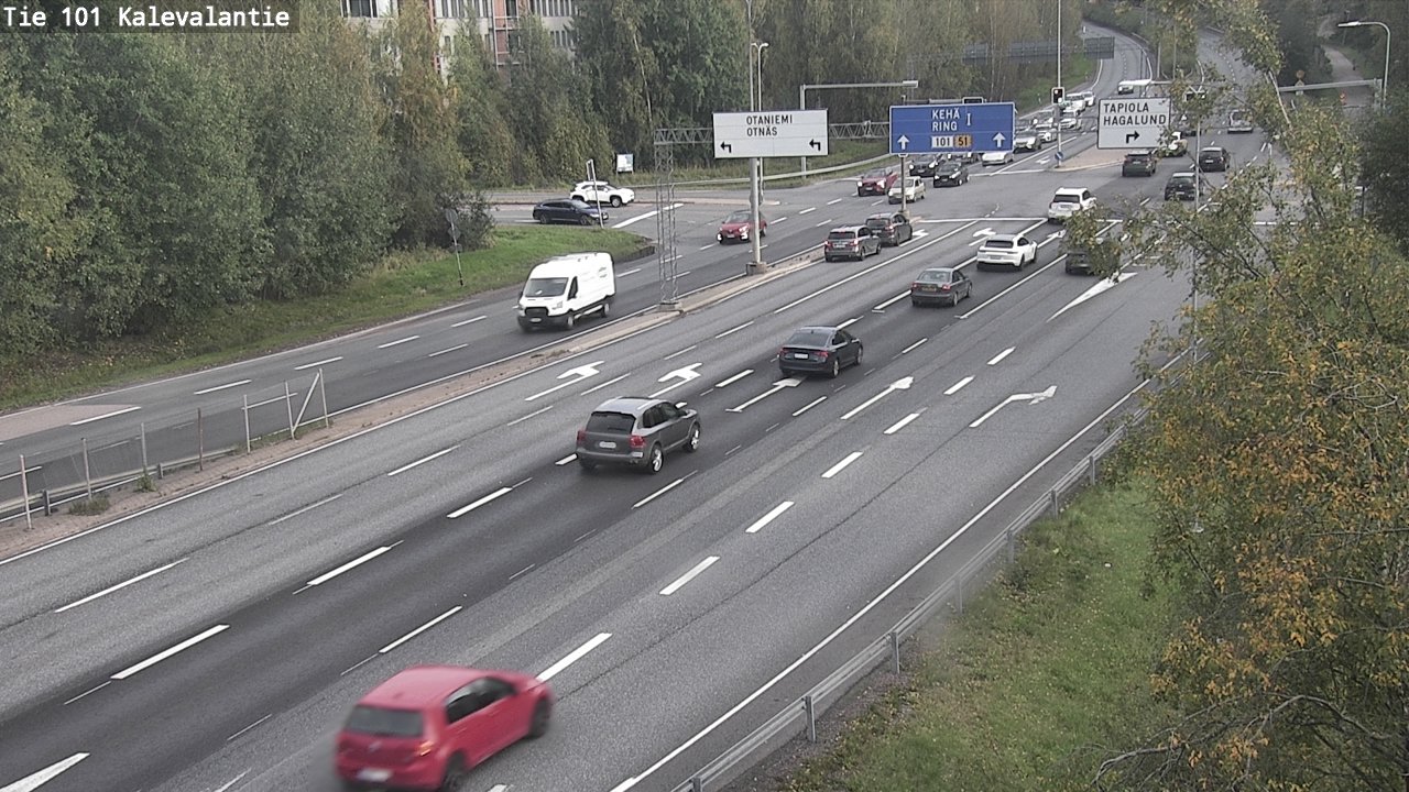 Kelikamerat Kuva Tie 101 Kalevalantie, Espoo, Uusimaa