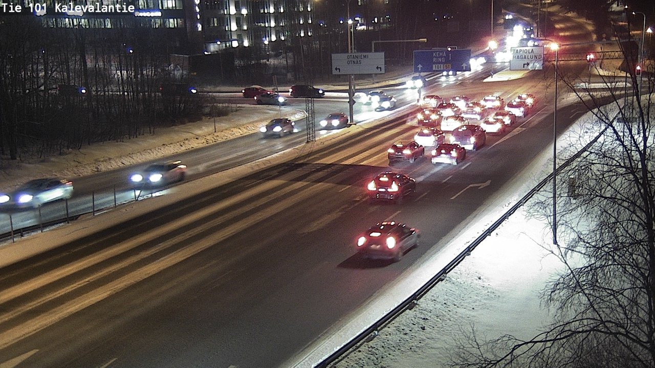Weather Camera Image Road 101 Kalevalantie, Espoo, Uusimaa