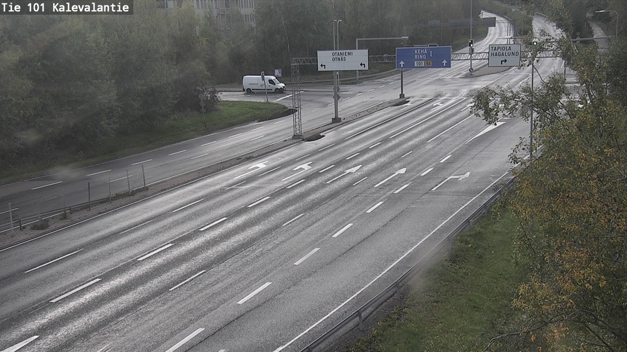Weather Camera Image Road 101 Kalevalantie, Espoo, Uusimaa