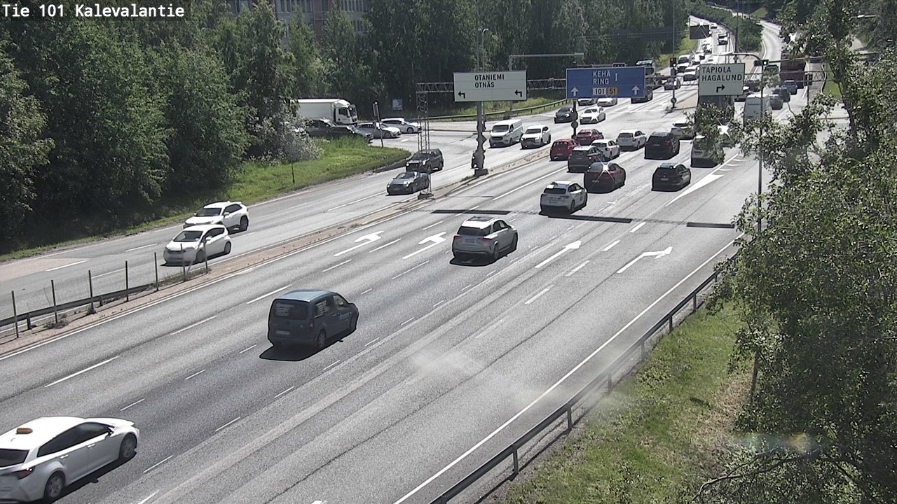 Kelikamerat Kuva Tie 101 Kalevalantie, Espoo, Uusimaa