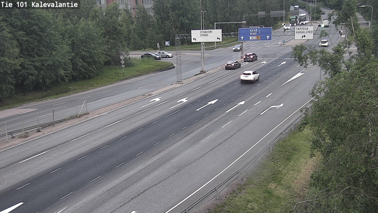 Kelikamerat Kuva Tie 101 Kalevalantie, Espoo, Uusimaa