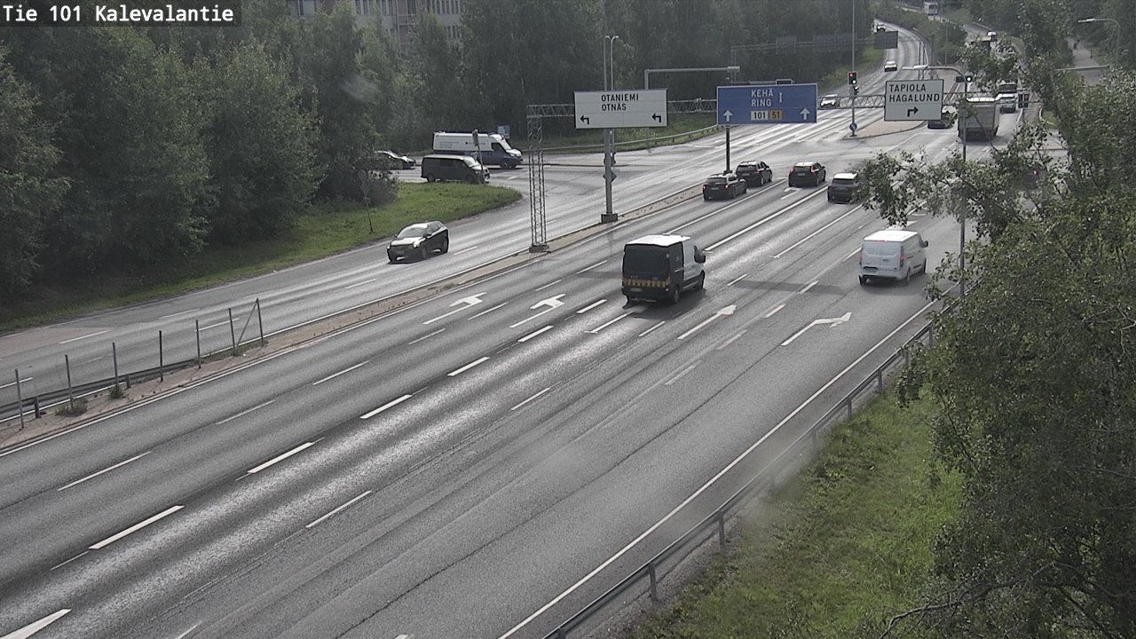 Kelikamerat Kuva Tie 101 Kalevalantie, Espoo, Uusimaa