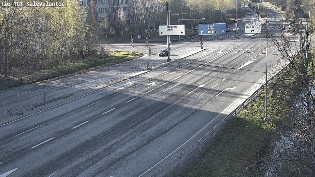 Kelikamerat Kuva Tie 101 Kalevalantie, Espoo, Uusimaa