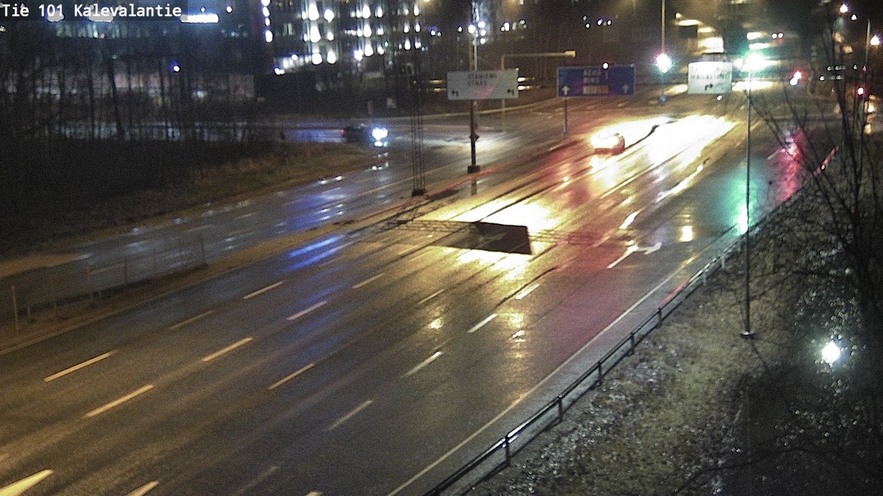 Weather Camera Image Väg 101 Kalevalantie, Espoo, Uusimaa