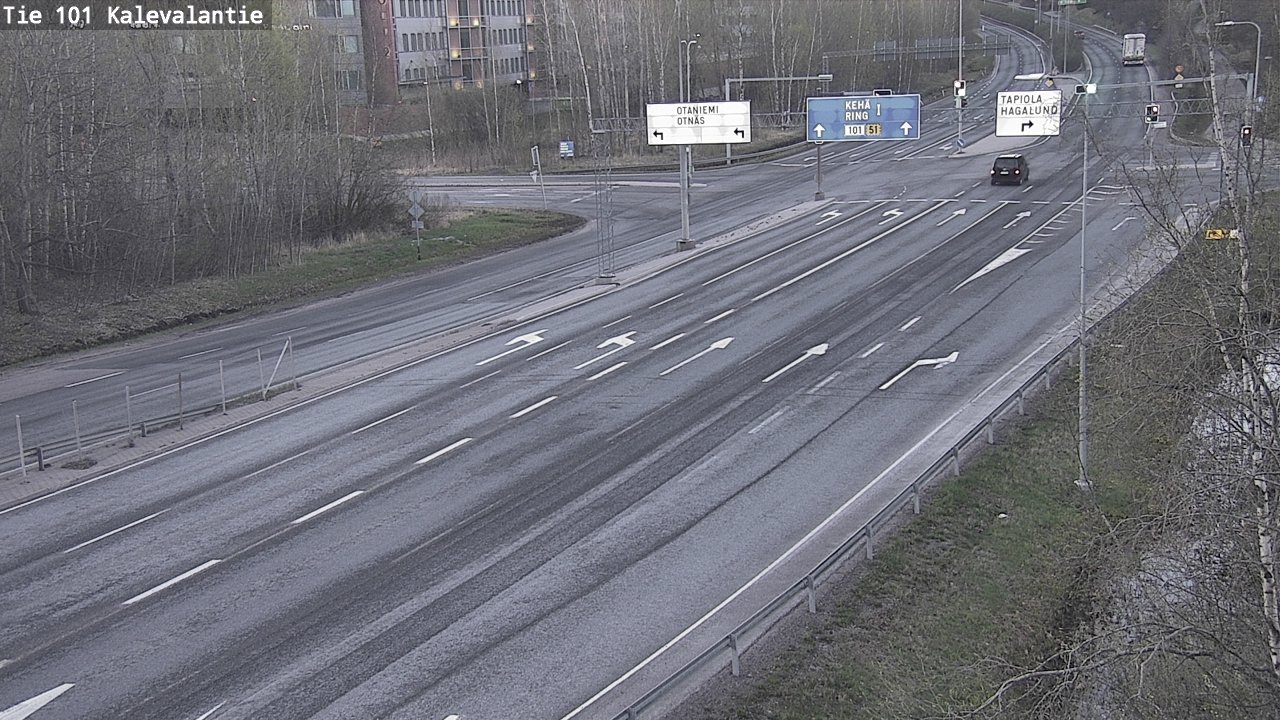 Kelikamerat Kuva Tie 101 Kalevalantie, Espoo, Uusimaa