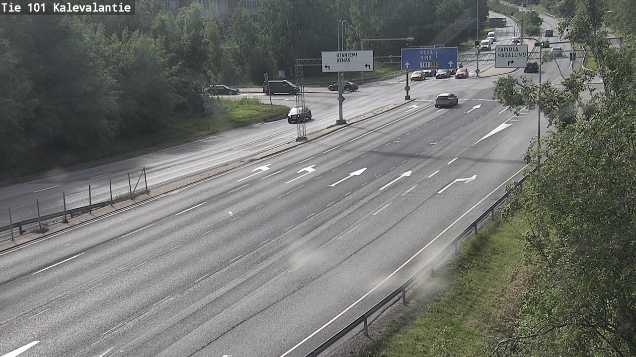 Kelikamerat Kuva Tie 101 Kalevalantie, Espoo, Uusimaa