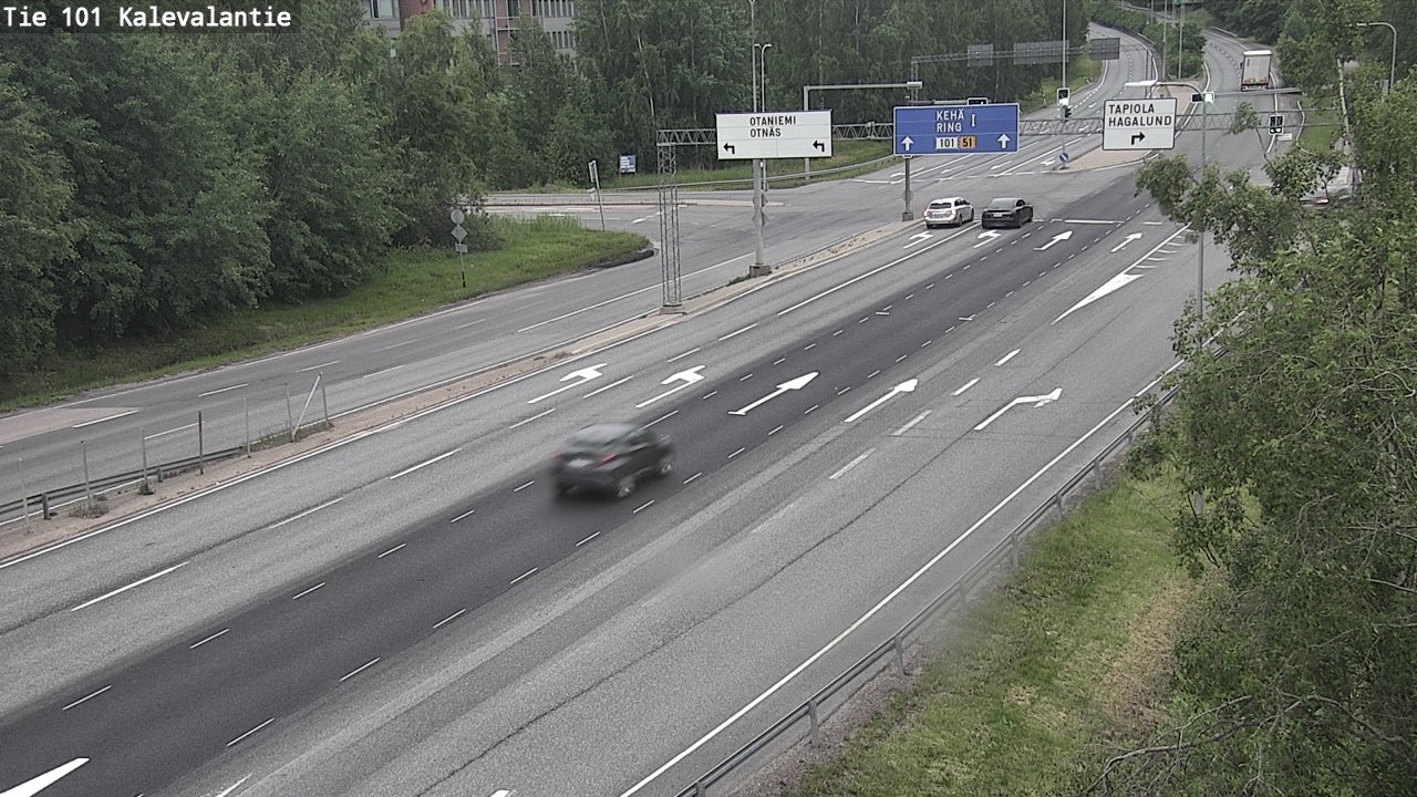 Kelikamerat Kuva Tie 101 Kalevalantie, Espoo, Uusimaa
