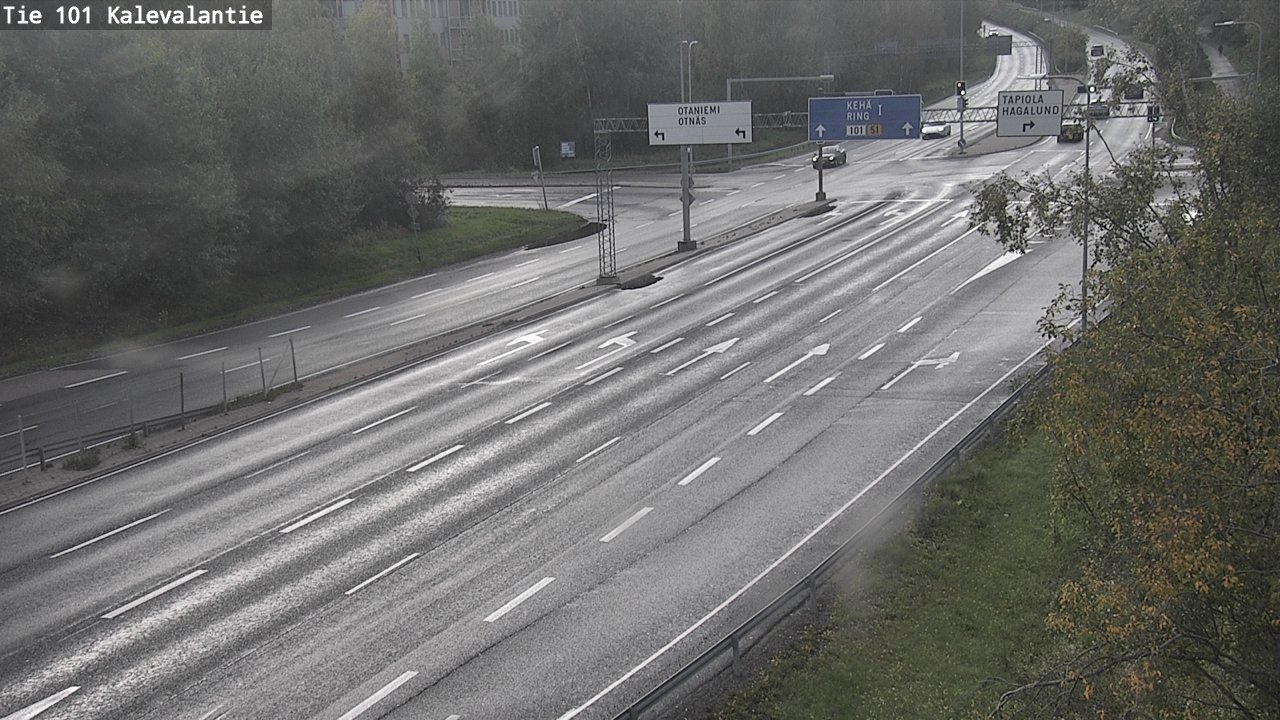 Weather Camera Image Road 101 Kalevalantie, Espoo, Uusimaa