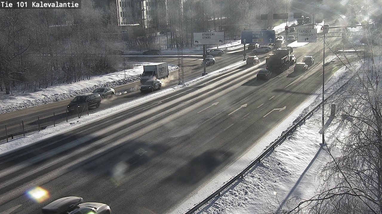 Kelikamerat Kuva Tie 101 Kalevalantie, Espoo, Uusimaa