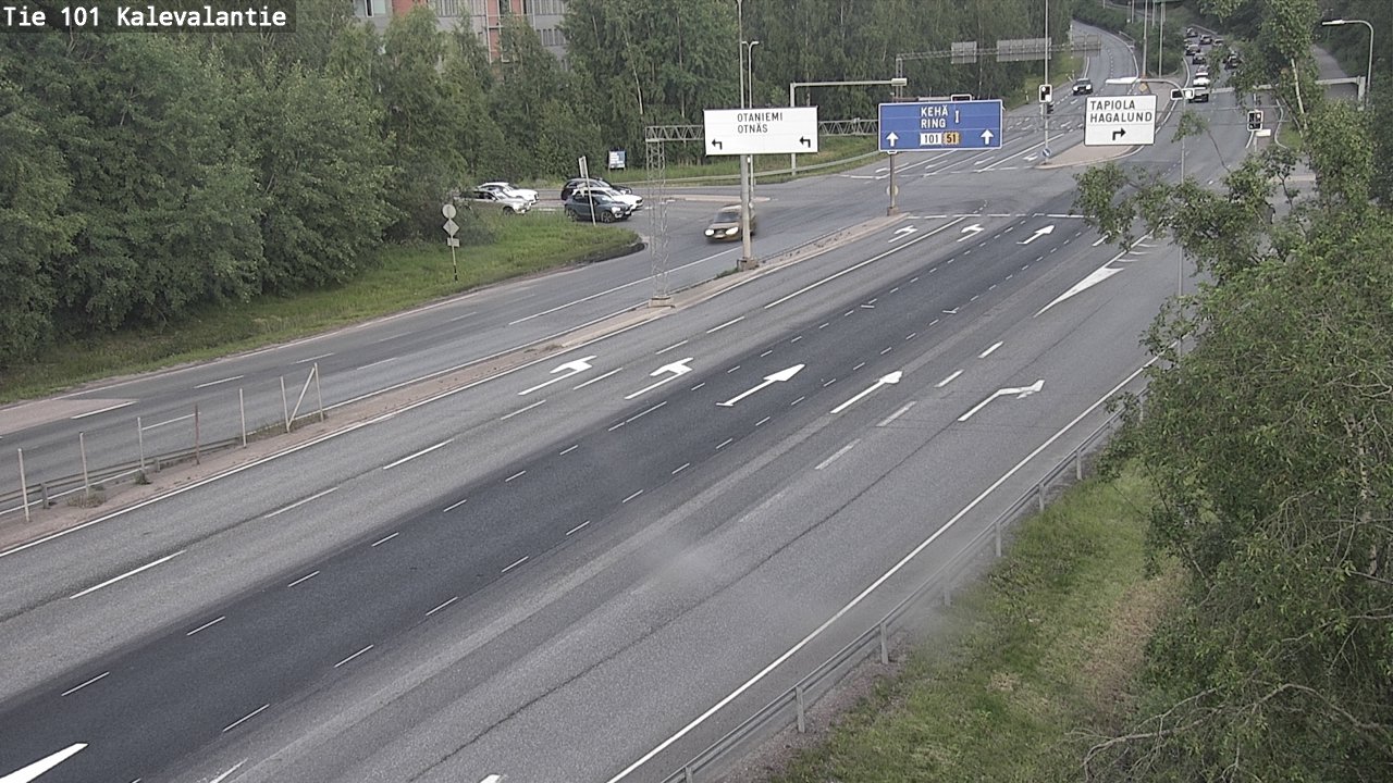 Kelikamerat Kuva Tie 101 Kalevalantie, Espoo, Uusimaa