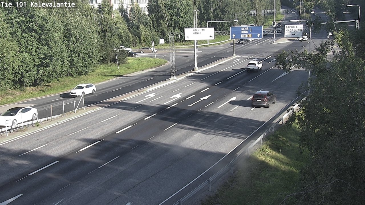 Kelikamerat Kuva Tie 101 Kalevalantie, Espoo, Uusimaa