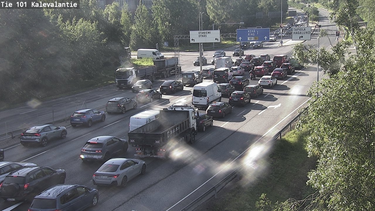 Kelikamerat Kuva Tie 101 Kalevalantie, Espoo, Uusimaa