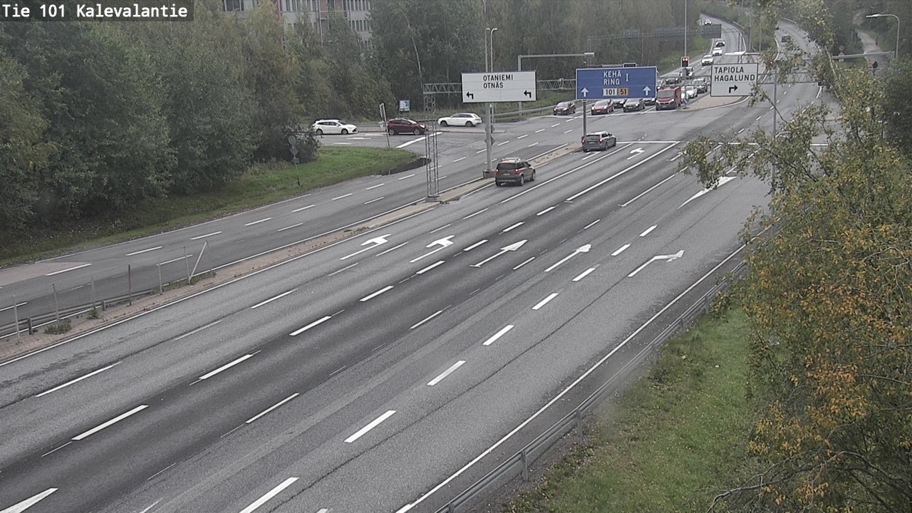 Kelikamerat Kuva Tie 101 Kalevalantie, Espoo, Uusimaa