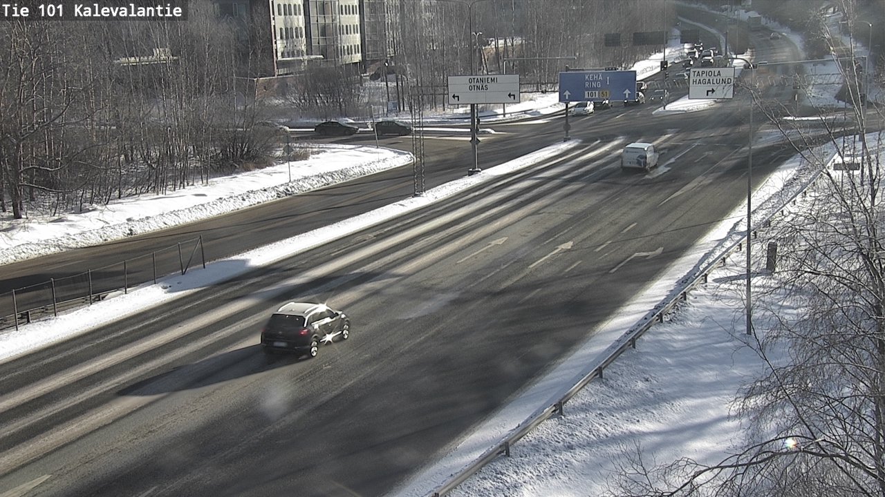 Weather Camera Image Road 101 Kalevalantie, Espoo, Uusimaa