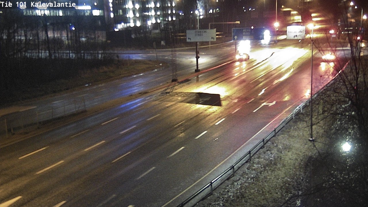 Weather Camera Image Väg 101 Kalevalantie, Espoo, Uusimaa