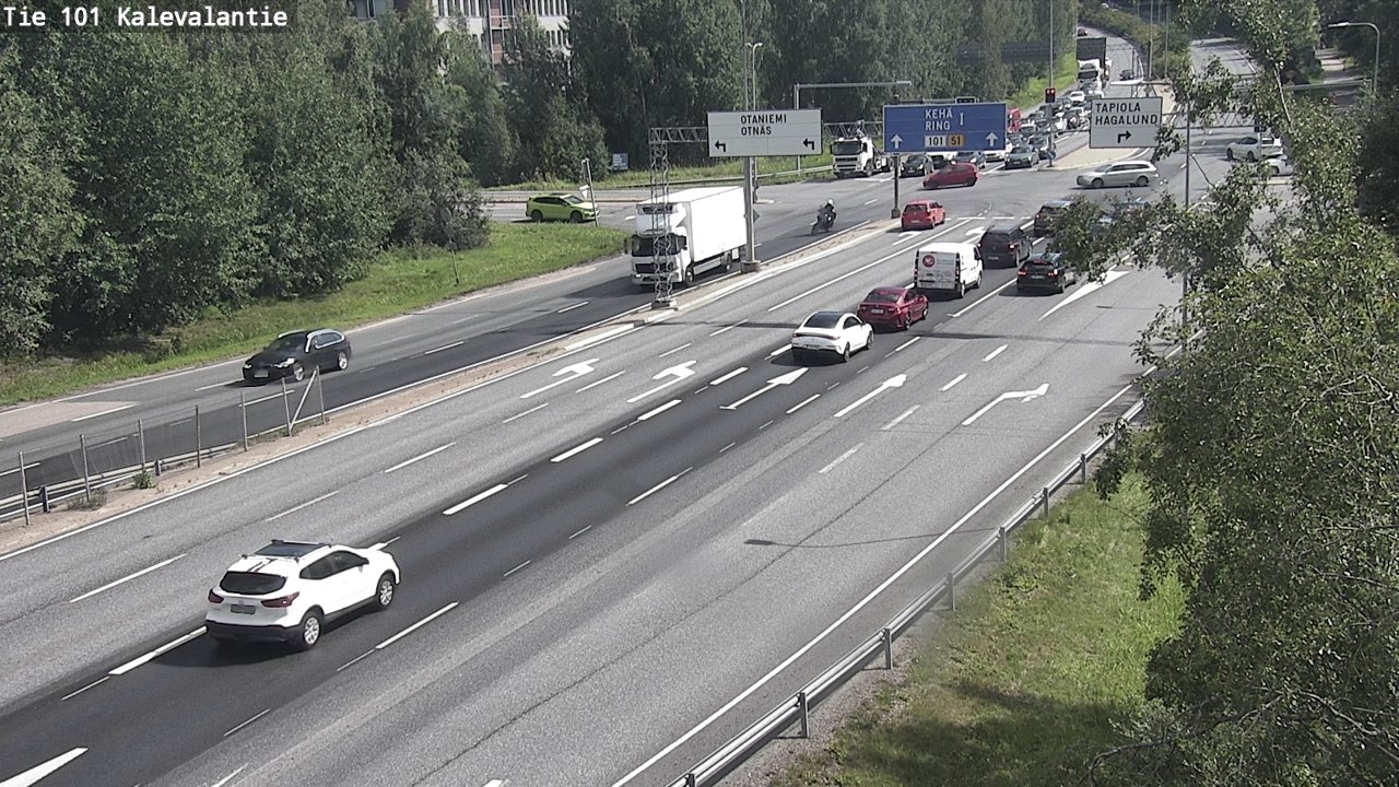 Kelikamerat Kuva Tie 101 Kalevalantie, Espoo, Uusimaa