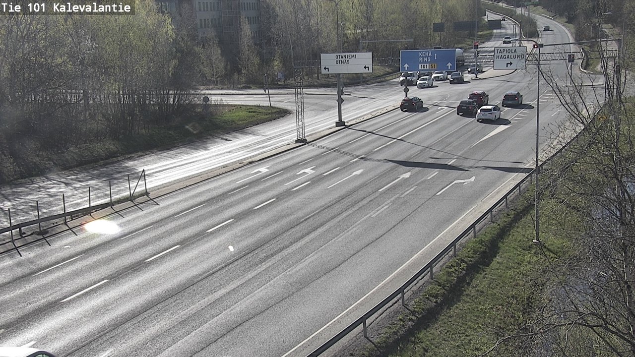 Kelikamerat Kuva Tie 101 Kalevalantie, Espoo, Uusimaa