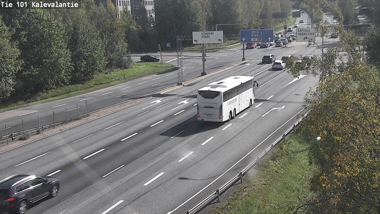 Weather Camera Image Road 101 Kalevalantie, Espoo, Uusimaa