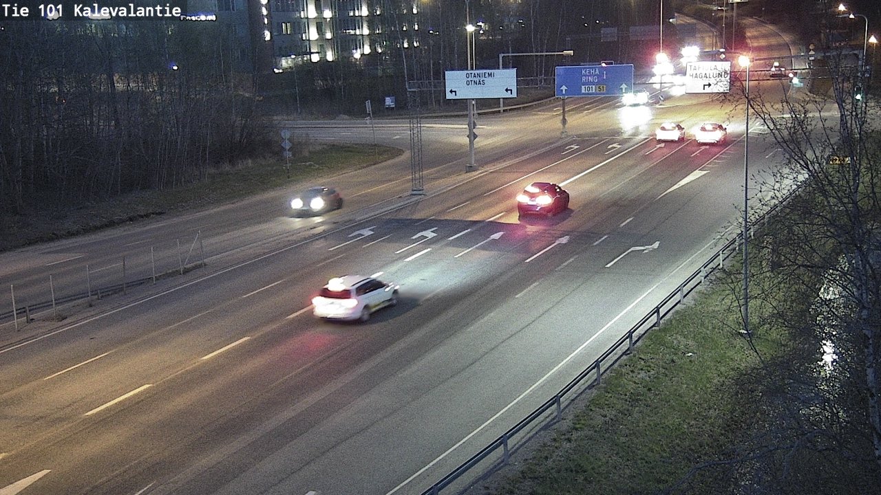 Weather Camera Image Road 101 Kalevalantie, Espoo, Uusimaa