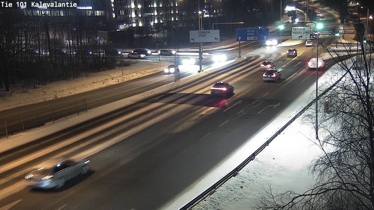 Kelikamerat Kuva Tie 101 Kalevalantie, Espoo, Uusimaa